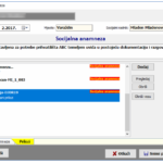 evidencija priloga uz socijalnu anamnezu